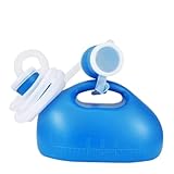 Crystal craft 尿瓶 しびん 介護 携帯 トイレ 大容量 3000ml ロングタイプ【ブルー】