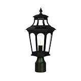 Alico Lighting 9517BK Acclaim Lighting Matte Black Finished Outdoor Postmount with Clear Beveled Gla