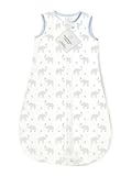 SwaddleDesigns zzZipMe Sack with 2-Way Zipper, Cotton Wearable Blanket, Elephant & Chickies (Pastel 