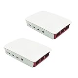 2PCS Raspberry case 4B 3B (Pi 4 red white)