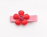 Baby Deer Clips　ヘアクリップ for ベビー　New おはな（レッド）