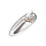 uxcell ギター搭載モノ出力ジャックプレート 入力ソケット フェンダー ストラト ST/SQエレクトリックギター用 シルバー