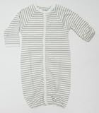 (アンダーザナイル) Under The Nile オーガニックコットン ツーウェイオール ブラウンストライプ ワンサイズ (新生児 - 6ヶ月頃)