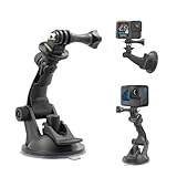 JINGCHEN 吸盤マウント gopro マウント insta360 アクションカメラ用 車載マウント 調節可能 フロントガラスホルダー GoPro Max hero 13 12 11 10 9 8 7 Insta360 DJI Osmo Pocket Action 5 dji osmo pocket 3 などダッシュカメラと互換 サクションカップ