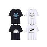 [FABWAY] ブルーアーカイブ Tシャツ 半袖 夏服 アビドス高等学校logo ゲヘナ学園 トリニティ総合学園 山海経 ブルアカ 学校のシンボル インナーシャツ スポーツ 綿 丸首 軽い (M,白-2) [並行輸入品]