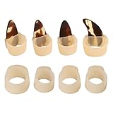 EXCEART サムピック ギターフィンガー ピック 指プロテクター 8個入/セット 指の爪の保護 DIY フォークギター/ベース/ウクレレに対応 4-7歳