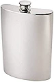 Wentworth Pewter- Very Large 10oz Plain Pewter Kidney Flask,Hip Flask, Spirit Flask, 10oz capacity