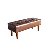 2人掛け PVC レザーソファスツール ベンチSOFA ディアマント　ブラウンｂｒ