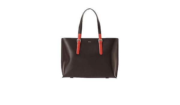 Amazon Paul Smith ポールスミス バッグ カラードチップレザー トートバッグ メンズ ダークブラウン Paul Smith ポール スミス トートバッグ