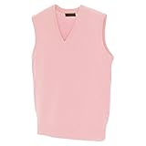 [ユニフォームU-style] 【AITOZ】アイトス 8色展開 Vネック ニットベスト(AZ7860) ピンク M