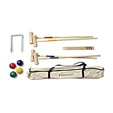 ピースパーク クロケット セット WOOD CROQUET SET PP9015 クロッケーセット クロッケー 木製 収納袋付き フリー ナチュラル