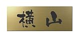 丸三タカギ 彫り込み済表札 アクリル APG2-G-1-3-横山 【完成品】