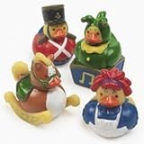 12 Vintage Classic Christmas Holiday Toy Rubber Duckies Ducks Duckys by Rubber Duck [並行輸入品]
