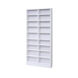 JK MEMORIA 棚板が1cmピッチで可動する 薄型オープン幅81 FRM-0101WH