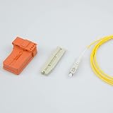 10pcs SCマルチモード光ファイバークイックコネクターMMファイバーファストコネクターマルチモードメカニカルスプライスコネクターアダプター（0.9mm / 2.0mm / 3.0mmマルチモードファイバーケーブル用）