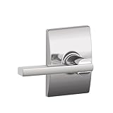 Schlage F10LAT625CEN Century Collection with Latitude Passage Lever, Bright Chrome Schlage Lock Comp