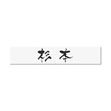 丸三タカギ 彫り込み済表札 アクリル APB2-W-1-3-杉本 【完成品】