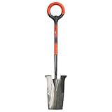 Radius Garden 201-Orange Pro Ergonomic Stainless Steel Spade, Orange [並行輸入品]