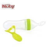 nuby ガーデンフレッシュ シリコン スクイーズ +スプーン 赤ちゃん授乳 RED [並行輸入品]