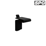 サヌキ（SPG) SUS棚柱用棚受L型 [LS-744B] ブラック焼付塗装 1箱（100個）