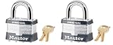 Master Lock 5KA-A445 2インチ 同一鍵 ラミネート南京錠 - 数量2