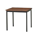 エヴァンスダイニングテーブル EVS-DT75 ブラウン 幅75x奥行75x高さ70cm