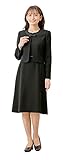 [マーガレット　ゴールド] ブラックフォーマル レディース 喪服 アンサンブル 前開き 礼服 冠婚葬祭 m473-25