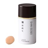 【無添加】新蘇生 リキッドファンデーション 25ml 石鹸で落ちる 敏感肌 オイルフリー クレンジング不要 保湿 (ピンク)