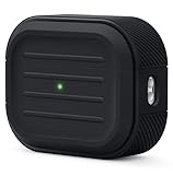 【elago】 AirPods Pro2 対応 ケース 耐衝撃 傷 防止 シリコン カバー Lightning USB-C ワイヤレス充電 MagSafe 対応 [ Apple AirPods Pro 2 アップル エアポッツプロ2 第2世代 対応 ] ARMOR BASIC CASE ブラック