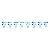 Amscan Lovely Shower with Love Boy Pennant Baby Shower Party Banner (24 Piece) 15' Blue [並行輸入品]
