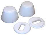 Larsen Supply 04 – 3911ホワイトプラスチックユニバーサルトイレボルトキャップ – パックof 6
