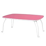 折りたたみ センターテーブル おしゃれ 猫足 ミニテーブル ローテーブル 鏡面 机 小型 テーブル ピンク