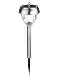 Duracell Brand D-RS175M-R5-SS-T6 Solar Powered Outdoor LED Pathway Light (6-Pack), Stainless Steel [