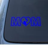 MOM Mother Baby - MOM - 母赤ちゃん - ビニールカーステッカーステッカー - ブルー