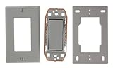 Leviton WSS0S-D0G 1-Gang Single Rocker Decora Switch, Gray [並行輸入品]