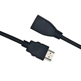 HDMI 延長ケーブル 0.2m 延長コード 4K 60Hz 3D対応 HDMI2.0 (HDMI オス-メス)ハイスピード 線径4.8mm for Fire-TV Stick、HDTV、PC、for PS4/PS3など対応 HDMI延長ケーブル HDMIオス-メス (0.3m)