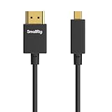 SmallRig 4K 極細 D to A HDMIケーブル (100cm) 超薄型 マイクロからフルHDMI 超フレキシブルスリム高速4K 60Hz HDR HDM​​I 2.0 Sony A7RIII 用A7II用A7M3用 FUJIFILM X-T4 用 X-T3用 4795