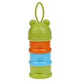 Dovewill シリカゲル　牛乳パウダー　ベビー　食べ物のストレージ　　容器　　食品の箱　全4色 - カエルグリーン