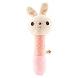 ニギニギ がらがら ステック うさぎ 日本製 シシュノン 17cm アイボリー