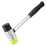 ジュエリーハンマー，SODIAL(R) 2.7cm 1.1"直径のヘッドプラスチック　ゴム　直面ハンマーワイヤージュエリー