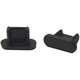 テクノベインズ MicroUSBコネクタ用キャップ(ロングタイプ）(黒)つまみなし 6個/パックUSBMCBLACK-B0 / TPE素材