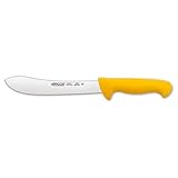 High Quality 8-Inch 200 mm 2900 Range Curved Butcher Knife, Yellow