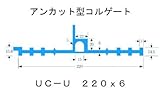 ポリビン止水板アンカット型コルゲートUC-U220mm×6mm×20m巻 グレー