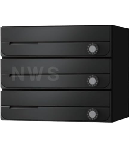 Amazon.co.jp: ナスタ(NASTA) ポスト 前入前出 防滴タイプ 3戸用 静音