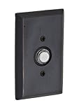 Fusion Hardware BEL-G9-ORB Rock Ridge Collection Sandcast Brass Comstock Doorbell, Oil Rubbed Bronze