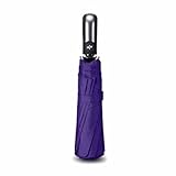 biutefang傘自動傘折りたたみ傘ビジネス傘Double Large配筋防風傘66 x 100 cm パープル 6933322208868