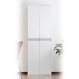 TS-1860-WH　サンニード　扉収納付書棚　ホワイト