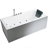 アリエルプラチナam154 59 " L Whirlpool Bathtub 59 x 30 x 25
