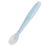 ブルーsoft-silicone-kids-baby-spoon-feeding-spoon-lovely-flatware-tableware-gifts