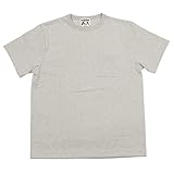 グラッドハンド R02 ロイヤル Tシャツ 日本製 メンズ クルーネック ポケット 半袖 パックTシャツ 無地 (L オートミール)